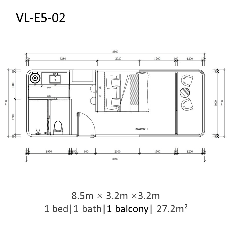 volferda-e5-with-2-beds-1-bath-and-1-balcony-volferda-space-capsule-house